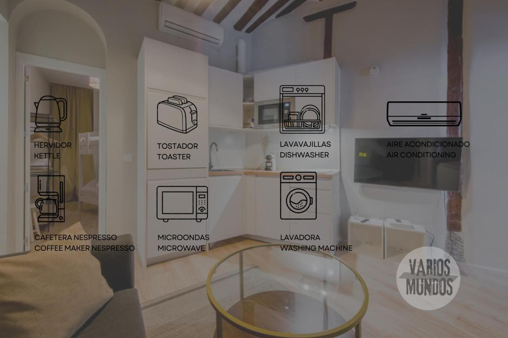 Centrico Apt 7Pax En Anton Martin-Centro E2 Madrid Luaran gambar
